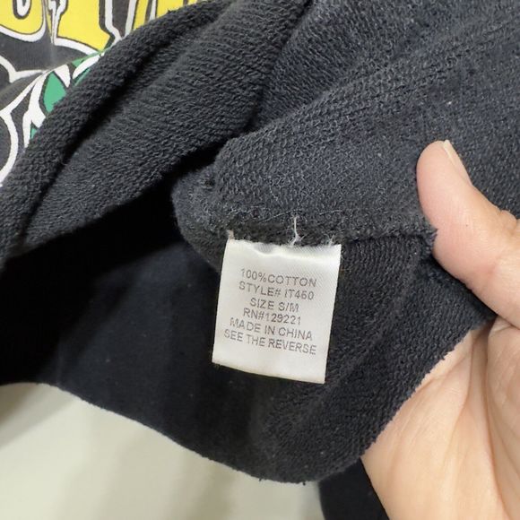 SIGNATURE 8 Womens S/M University of Notre Dame Cropped Sweatshirt Ruffle Sleeve - Picture 11 of 15